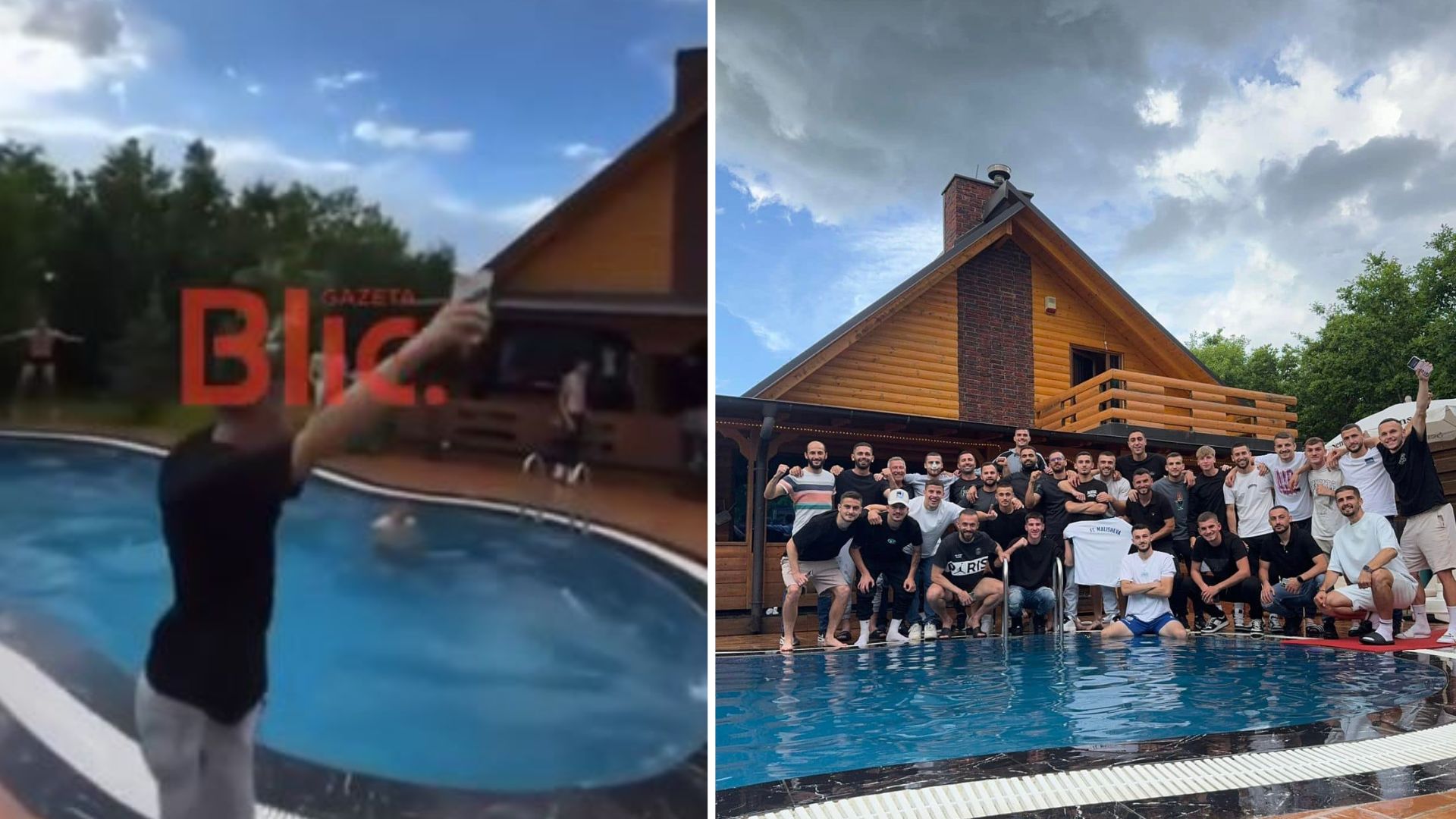 Momenti interesant kur lojtarët e Malishevës e kuptuan se do luajnë në Europë, nga gëzimi hidhen në pishinë