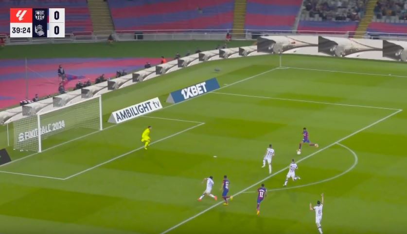 Yamal shënon gol të bukur, Barça në avantazh ndaj Real Sociedad