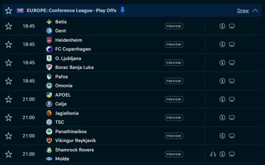 Betis pret Gent në Conference League