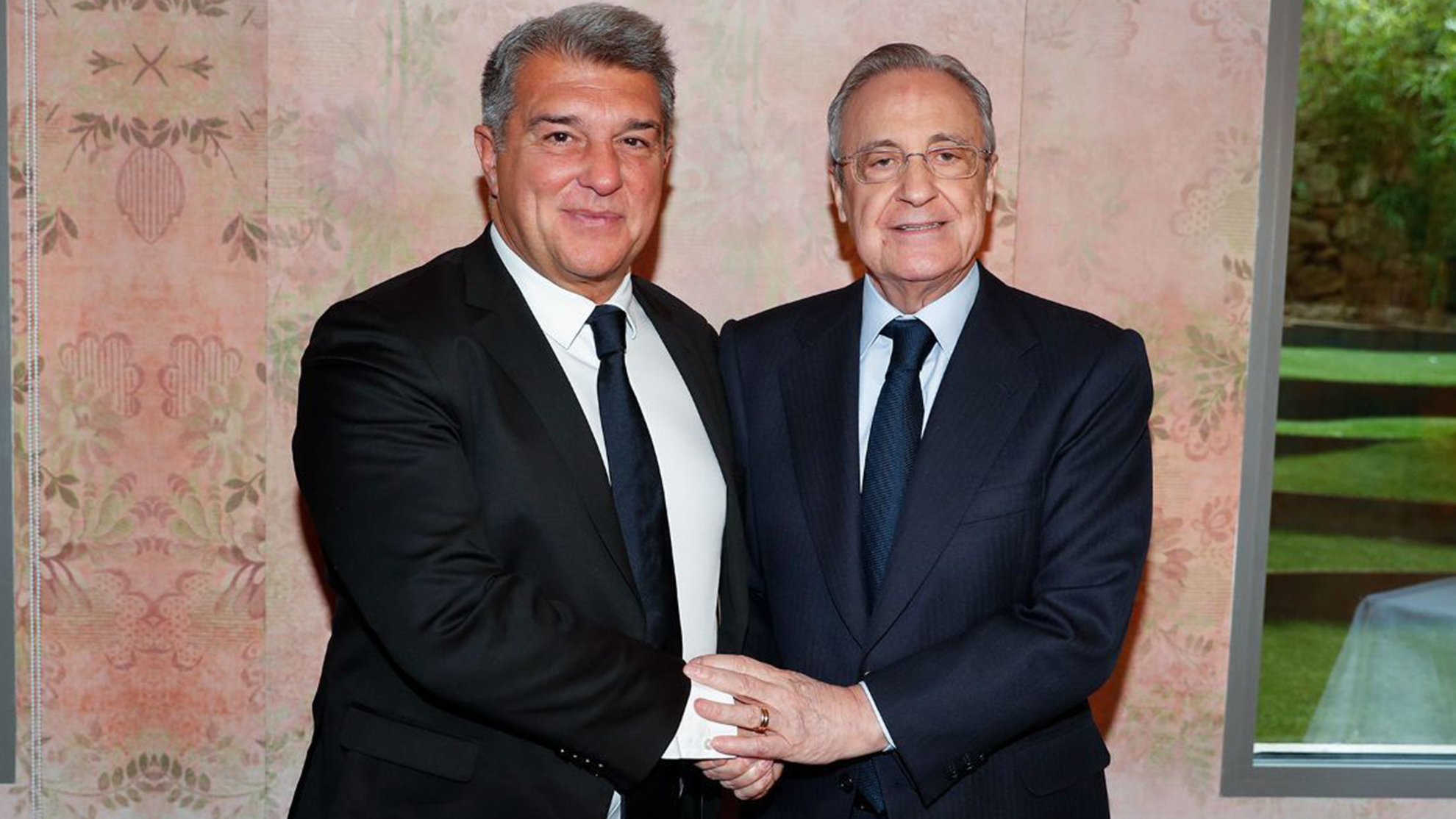 Laporta y Florentino en la comida pre-Clásico