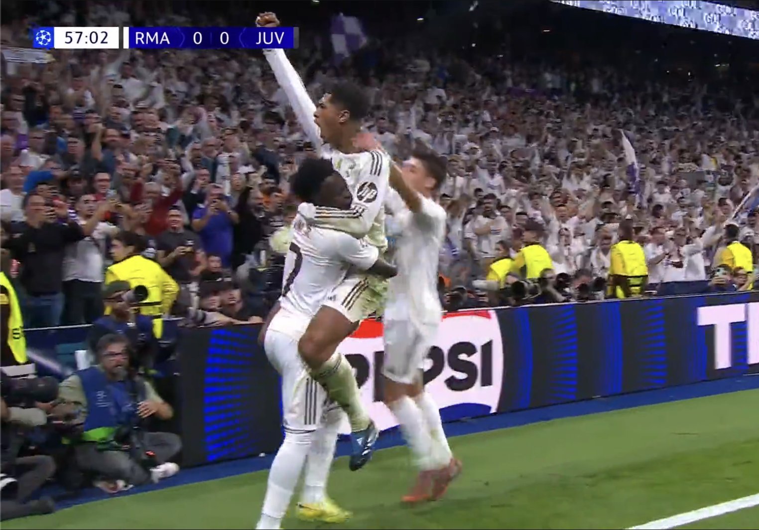 Bellingham i jep goditjen e madhe Juventusit, shënon nga afërsia