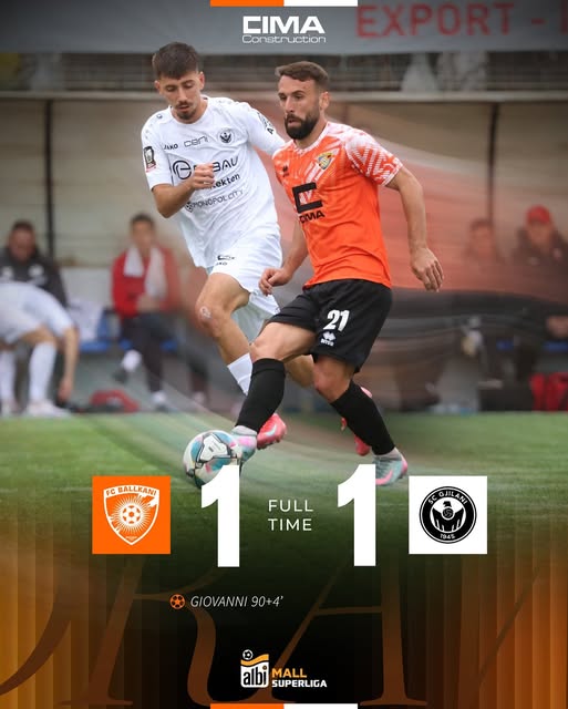 Gjilani lëshon fitoren në minutat e fundit ndaj Ballkanit-Malisheva merrë 3 pikë të rëndësishme ndaj Prishtinës së Re.