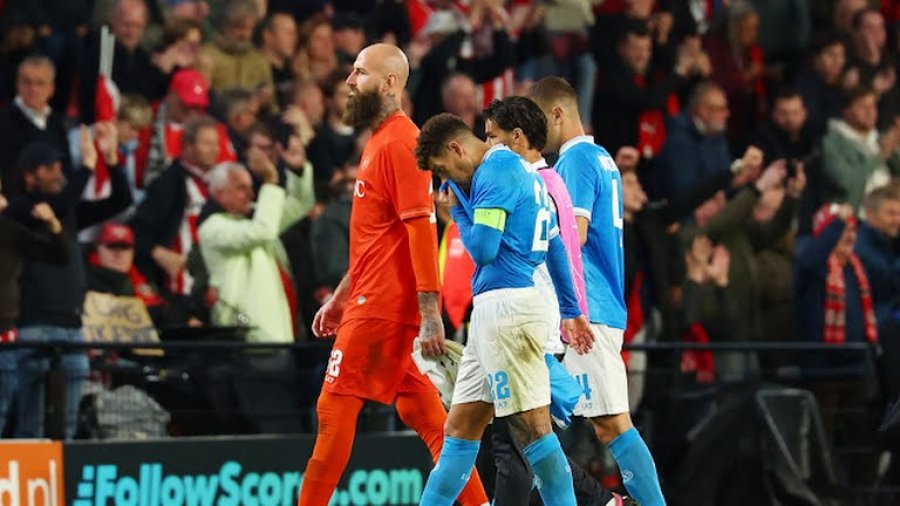 Humbje turpëruese me PSV-në, kur ishte hera e fundit që Napoli pësonte 6 gola