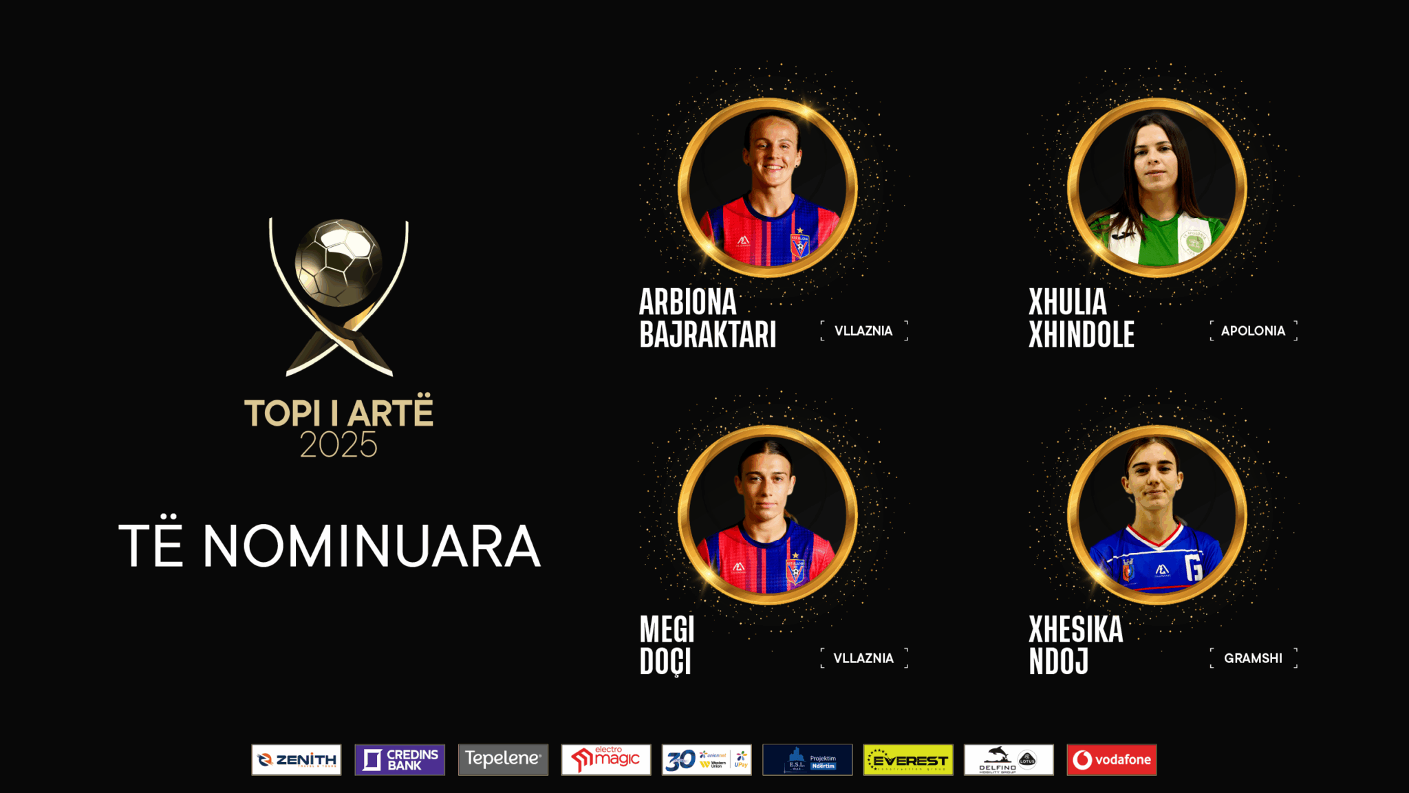 Mbrëmja Gala/ Njihuni me 4 lojtaret e nominuara për “Topin e Artë 2025”