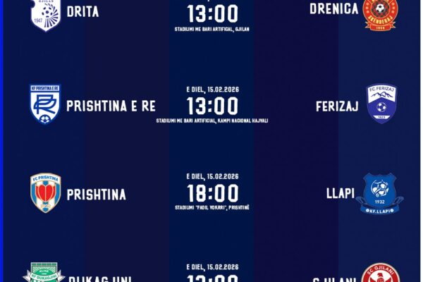 Prishtina-Llapi ndeshja kryesore e fundjavës në Albi Mall Superligë