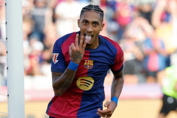 Barcelona identifikon yllin e Arsenalit si zëvendësues potencial të Raphinhas