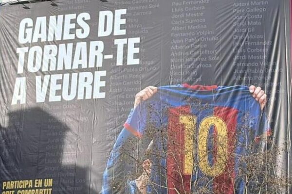 Kandidat për president i Barcelonës, fushatë me banerin gjigant të Leo Messit