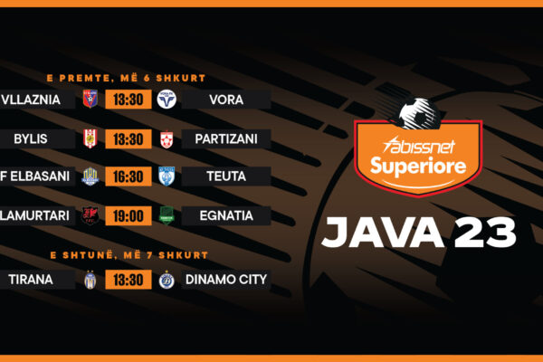 Abissnet Superiore në RTSH/  4 ndeshje luhen të premten, java mbyllet të shtunën me derbin Tirana-Dinamo