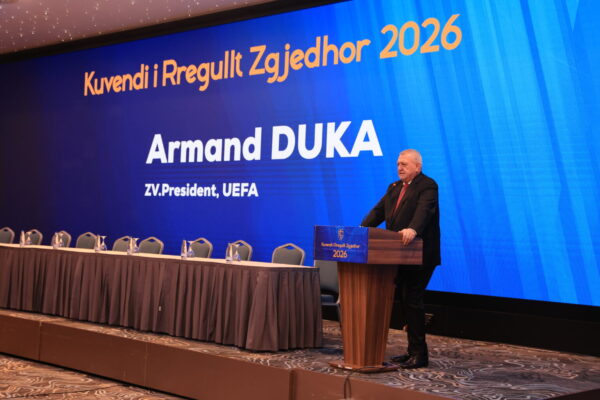 Kuvendi Zgjedhor i FFK-së, presidenti Armand Duka vlerëson progresin e futbollit në Kosovë