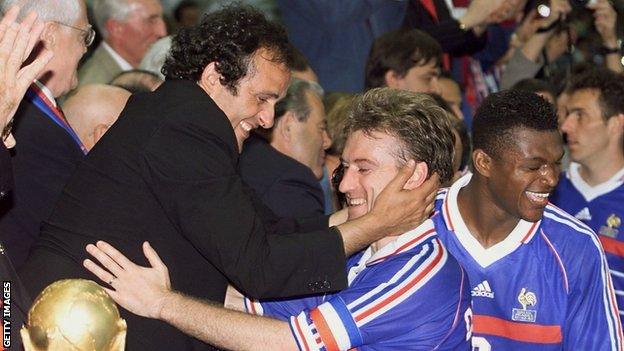 World Cup: Michel Platini claims 'trickery' over 1998 tournament draw - BBC Sport