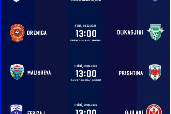 Llapi-Ballkani ndeshja e fundjavës në Albi Mall Superligën e Kosovës