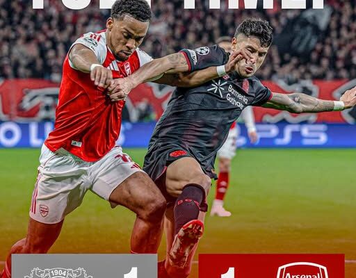 Arsenal barazon 1-1 me Bayer Leverkusen, gjithçka vendoset në ndeshjen kthyese