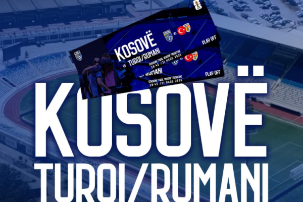 Biletat në shitje për ndeshjen e Kosovës më 31 mars ndaj Turqisë ose Rumanisë