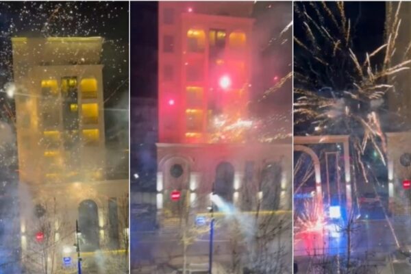 Fishekzjarrë dhe presion para finales: tifozët e Kosovës trazojnë natën e lojtarëve të Turqisë