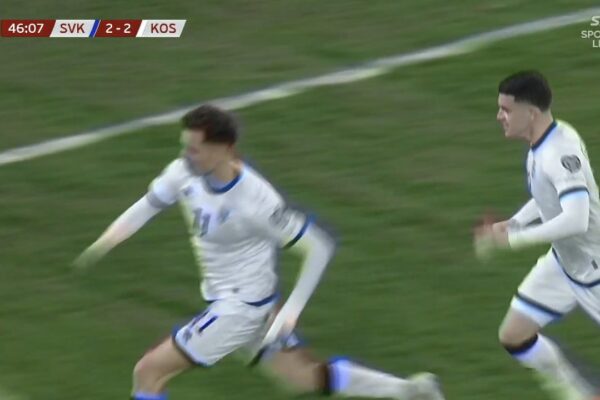 GOOOOOOOOOOOOOL ASLLANIIIIIIIIIII! Kosova e nis super pjesën e dytë, barazohen shifrat në Bratislavë (video)