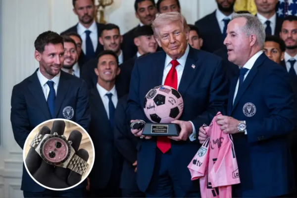 Inter Miami dhe Messi, ja dhuratat për Donald Trump. Mes tyre edhe një “Rolex” pink i rrallë