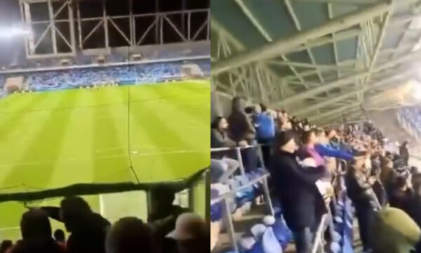 Thirjet “UÇK, UÇK, UÇK” dëgjohen në Bratisllavë, në stadiumin “Tehlne Pole”