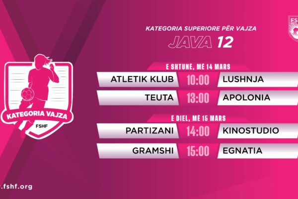 Kampionati i vajzave/ Java e 12-të sjell disa përballje interesante në fundjavë