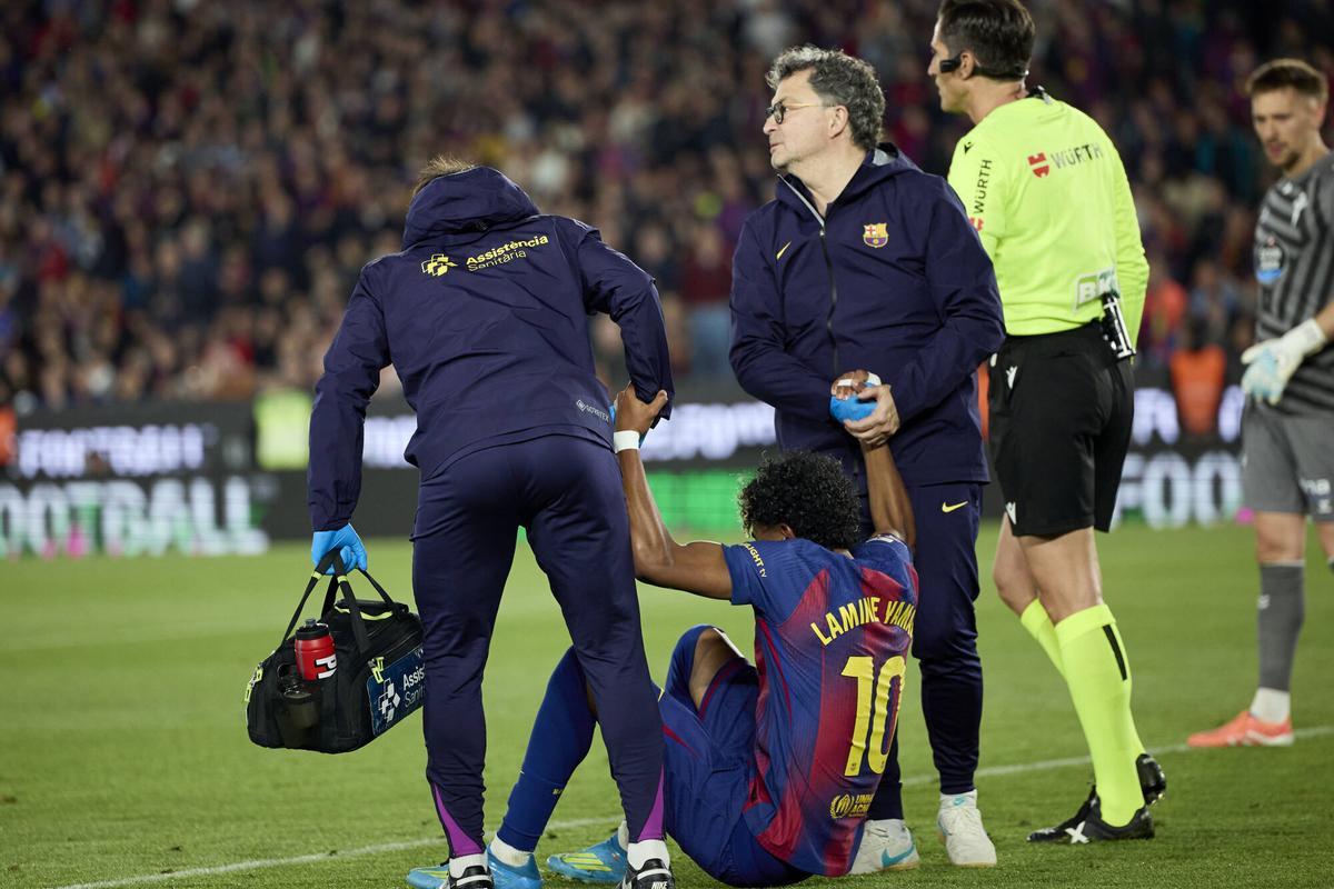 La lesi&oacute;n de Lamine, un duro golpe para el equipo en la recta final de la temporada