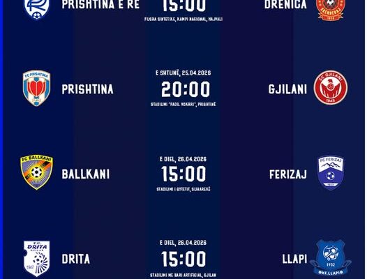 Prishtina-Gjilani derbi kryesor i kësaj fundjave në Albi Mall Superligë