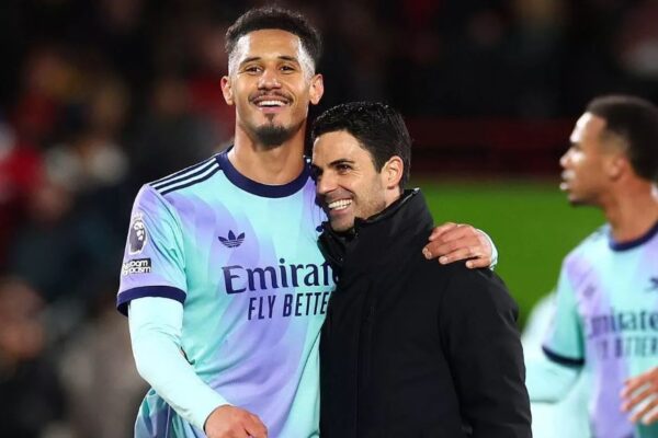 Saliba i bindur se Arsenali do të jetë kampion i Anglisë