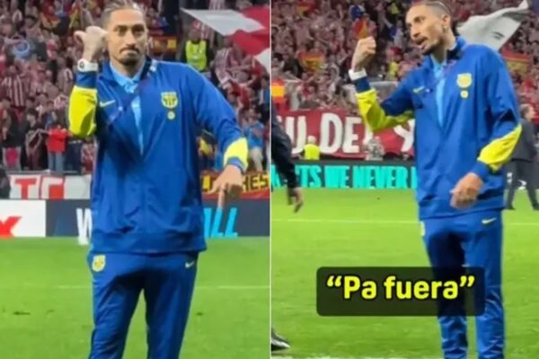 Raphinha dhe “gjesti fatal” ndaj tifozëve të Atlético Madridit për gjysmëfinalet (video)