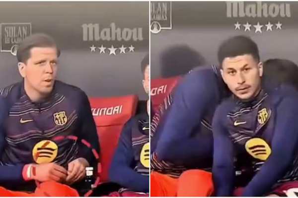 Szczęsny fshihet në stol dhe i kërkon Bardghji ta mbulojë, më pas thith nikotinë…