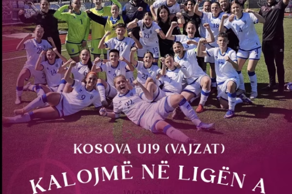 Kombëtarja e Kosovës U19 për vajza ngjitet në Ligën A