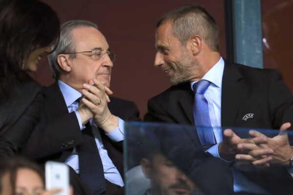 Real-Bayern “bashkon” Ceferin dhe Perez, dyshja bën paqe publikisht në… “Bernabeu”