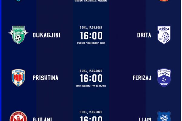 Albi Mall Superliga vazhdon me ndeshjet e javës së 34-të