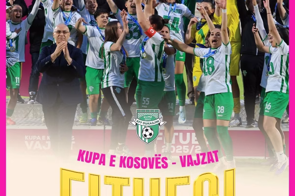 Futbollistet e Dukagjinit e fitojnë Kupën e Kosovës