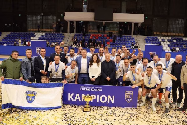 FC Policia e Kosovës kampione në Ligën e Parë, siguron promovimin në Superligën e futsallit