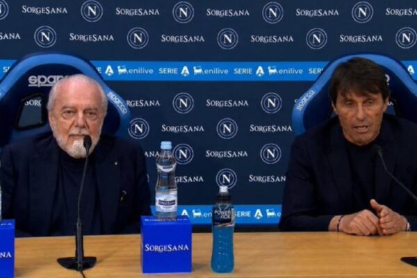 Në konferencën e tyre të fundit së bashku, Conte dhe De Laurentiis “zihen” për… Interin