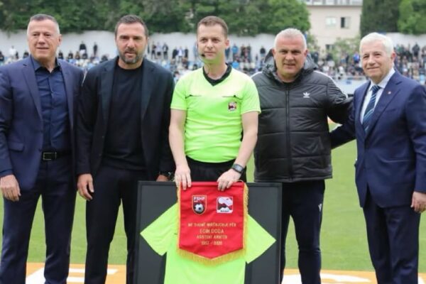 Klasikja e Shqipërisë ndeshja e fundit e karrierës, vlerësohet arbitri Egin Doda