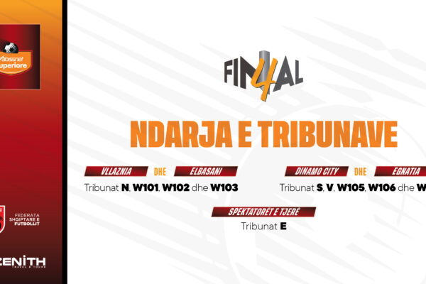 “Final Four” në RTSH/ Përcaktohet ndarja e tribunave për të gjitha ndeshjet në “Air Albania”