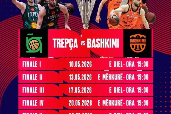Basketboll, publikohet orari i ndeshjeve finale