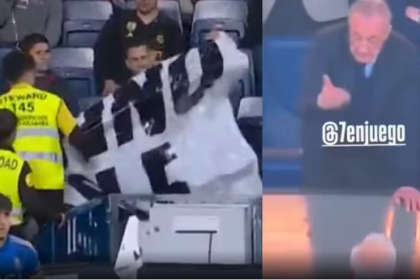 Real Madridi, stuhi në “Bernabeu”. Pankarta kundër Florentino Perez, presidenti përplaset me tifozët (video)