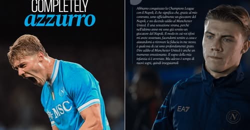 Napoli konfirmon blerjen përfundimtare të Rasmus Hojlund