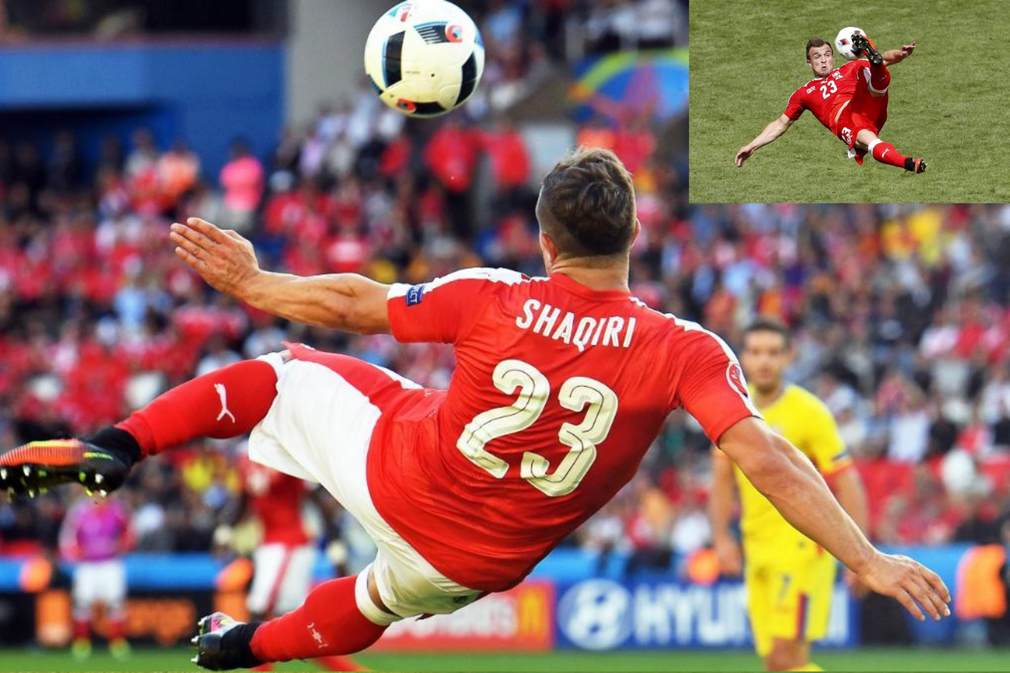 La impresionante media chilena de Shaqiri