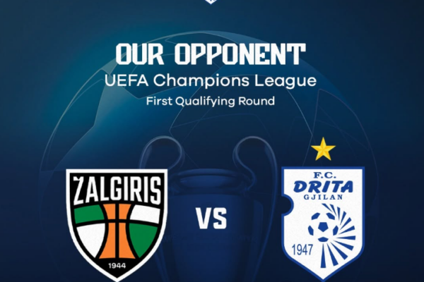 Drita mëson kundërshtarin në Ligën e Kampionëve, përballje me Kauno Zalgiris në raundin e parë