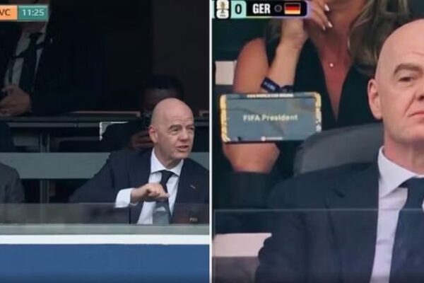 Mrekullia Infantino! Në tribunë për të parë njëkohësisht dy ndeshje të Kupës së Botës…