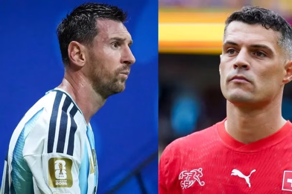 Messi nuk i zgjati dorën Xhakës në një moment të ndeshjes Argjentinë – Zvicër