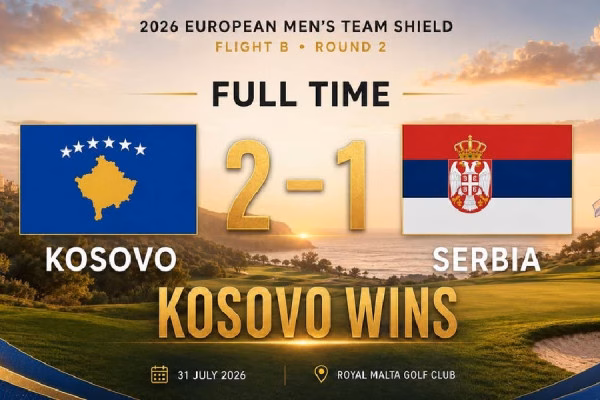Kosova mposht Serbinë në golf, fitore historike në arenën evropiane