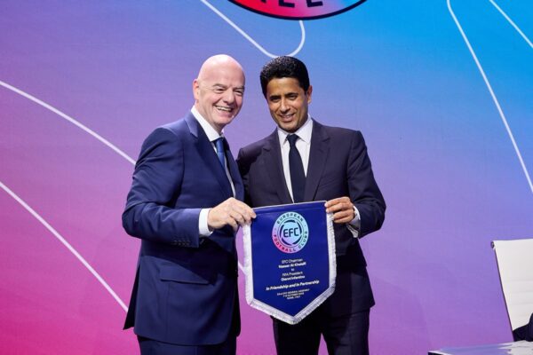 UEFA do t’i prishë planet Infantino-s, mendon për Al-Khelaifi-n si sfidant për kreun e FIFA-s