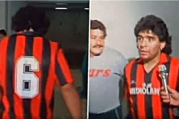 “Është mbrojtësi më i madh”; kur Maradona veshi fanellën kuqezi me numrin 6 të Baresit