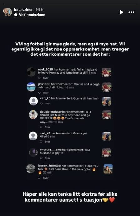 I commenti d'odio ricevuti da Sorloth e dalla sua famiglia: la denuncia della fidanzata
