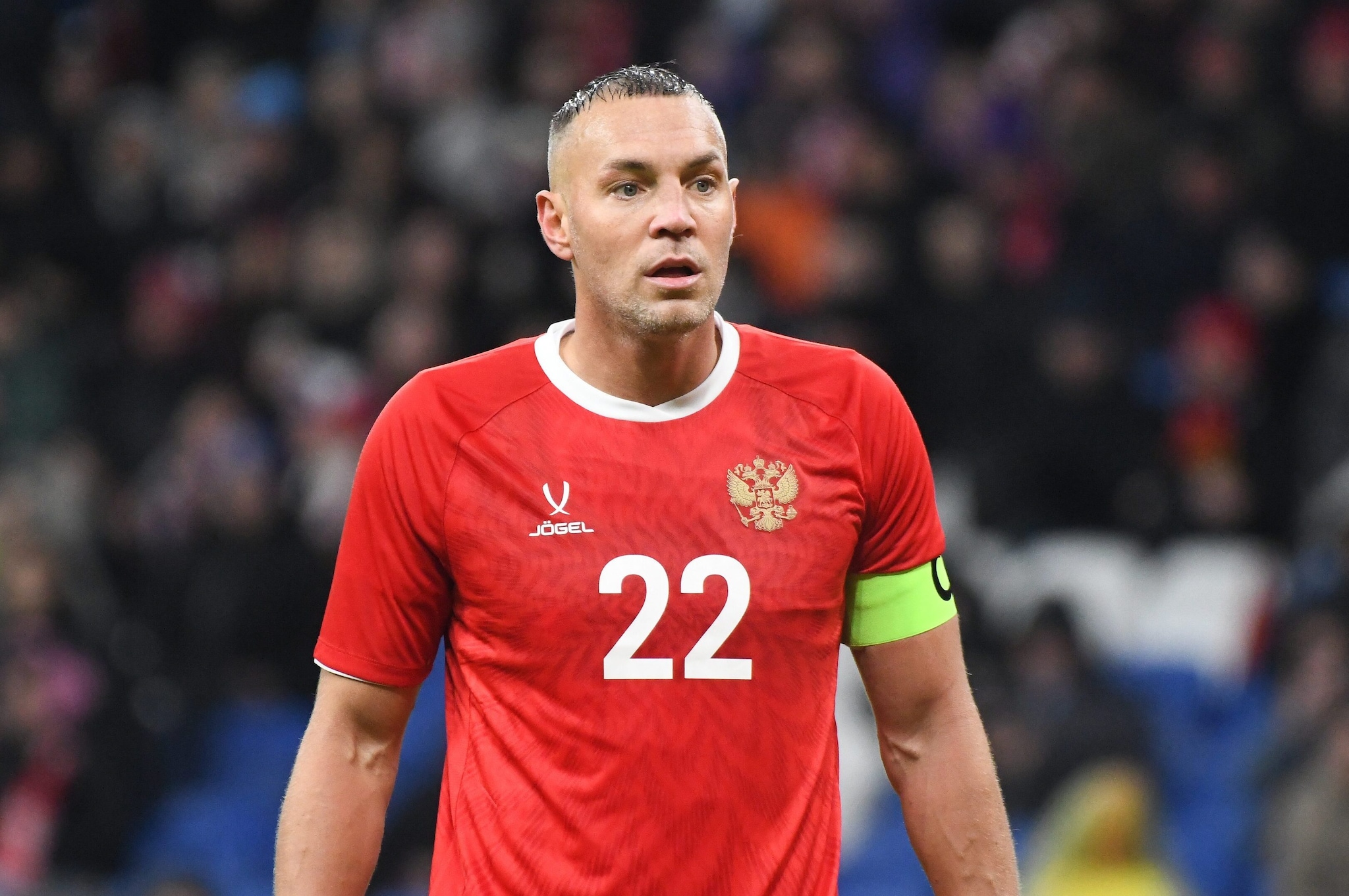 Artem Dzyuba impegnato nella scorsa stagione con la maglia dell'Akron Togliatti