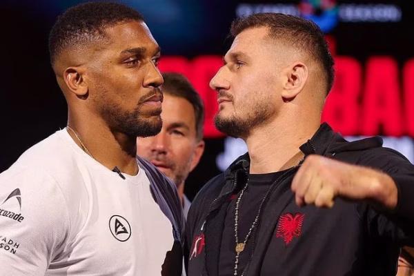 Boksieri shqiptar përballet me Anthony Joshuan, zbulohet ora dhe televizioni që e transmeton meçin që luhet në Arabinë Sau