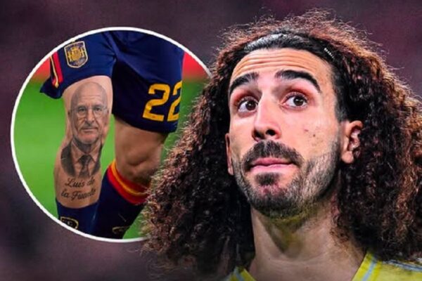 Cucurella kërkon tatuator për ta mbajtur premtimin: “Më sugjeroni ku ta bëj tatuazh fytyrën e De la Fuentes”