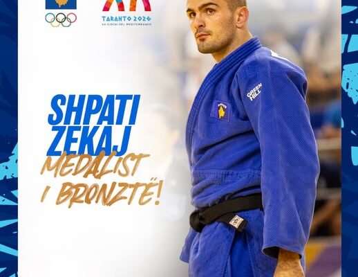 Shpati Zekaj fiton medaljen e bronztë për Kosovën në “Taranto 2026”